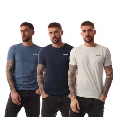 Bench Bognor 3 Pack T-Shirt Blue cream