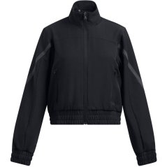 Under Armour Kids' Unstoppable Cropped Moisture-Wicking Performance Training Jacket Black