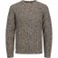 Jack and Jones Will Knitted Crew Neck Jumper Otter