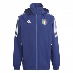 adidas Italy Rain Jacket Mens Dark Blue