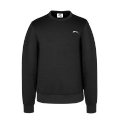 Slazenger Fleece Crew Sweater Mens Black
