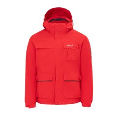 Gelert Men's 3-in-1 Windproof Fleece Lined Detachable Hood Long Sleeve Jacket Red