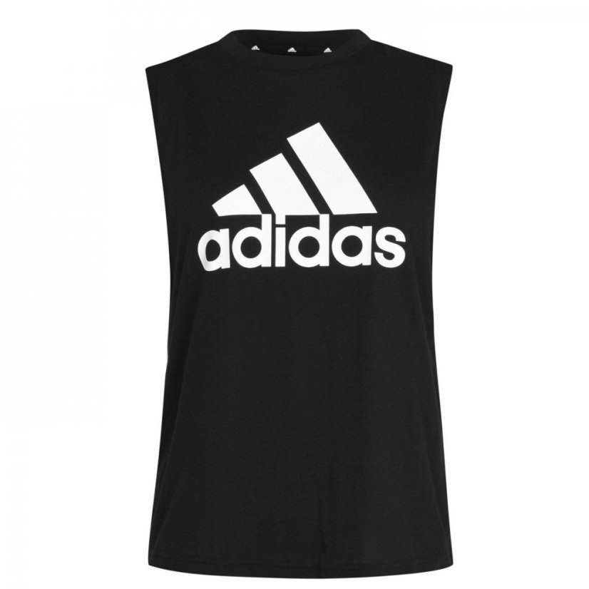 adidas Essentials Big Logo Tank Top Womens Black/White
