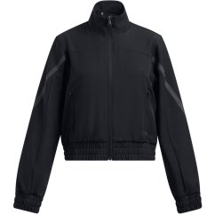 Under Armour Kids' Unstoppable Cropped Moisture-Wicking Performance Training Jacket Black