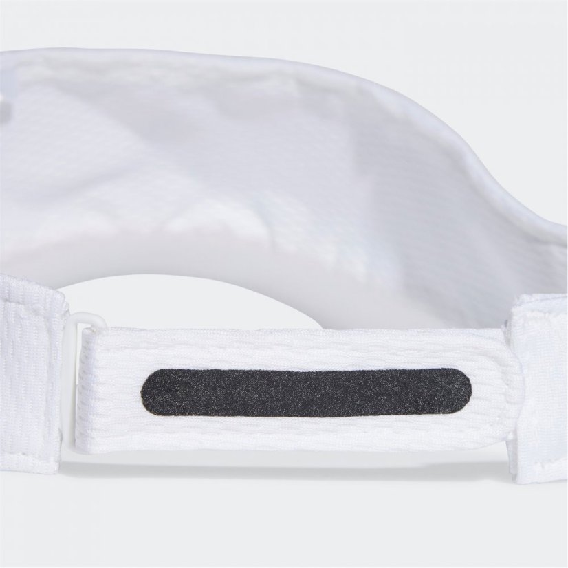 adidas Aeroready 3 Stripes Performance Visor Wht/Reflective