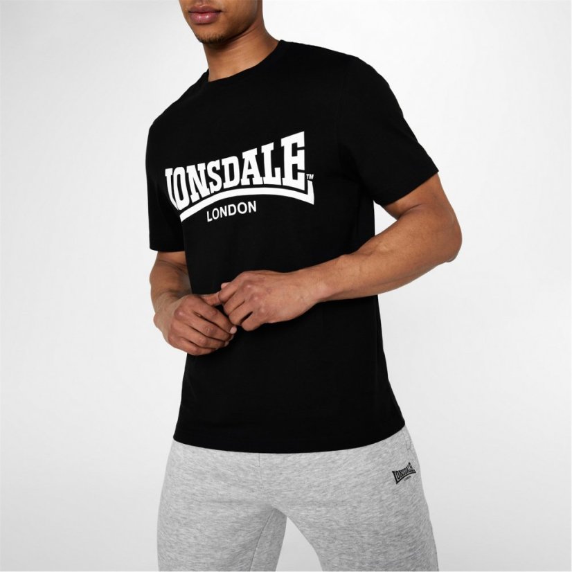 Lonsdale Essentials Logo Tee Black