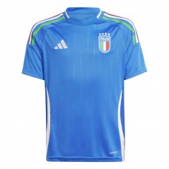 adidas Italy Home Shirt 2024 Juniors Blue