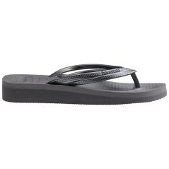 Havaianas Hav. Wedges Steel Grey/Steel Grey 3 Flip Flops Womens Steel Grey