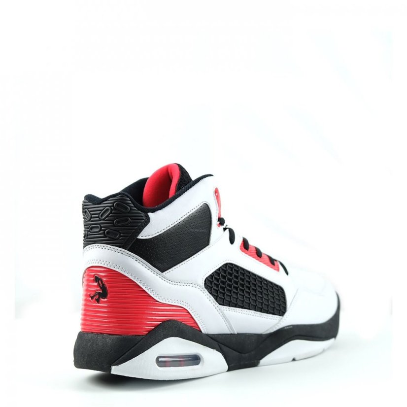 SHAQ Bankshot Mens Basketball Trainers White/Black/Red