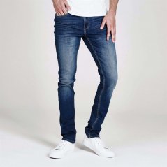 Firetrap Skinny Jeans Mens Mid Blue