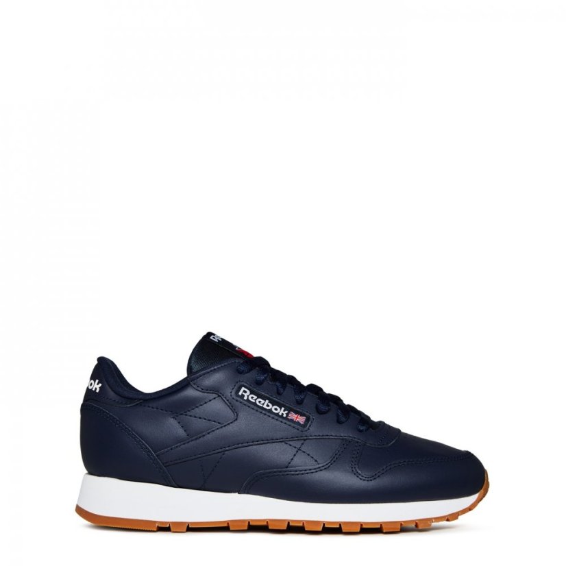 Reebok Classic Leather Mens Trainers Navy/white