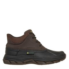 Skechers John Deere Slip-Ins Mid Top Waterpr Hiking Boots Mens Chocolate/Black
