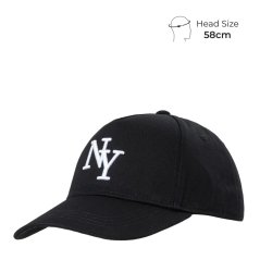 Fabric Classic NY Baseball Cap Mens Black