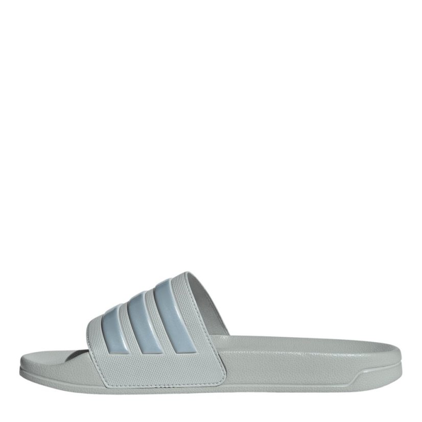 adidas Kids' Adilette Shower Pool Sliders Silver/Gry/Blue