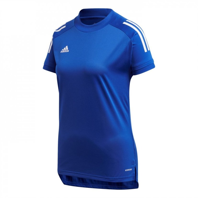adidas Women's Short-Sleeve Performance Gym Top Team Royal Blue