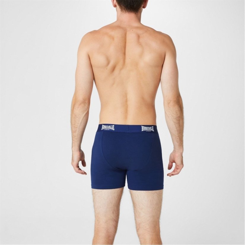 Lonsdale 2 Pack Boxer pánské šortky Navy