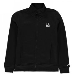 LA Gear Full Zip Fleece Junior Girls Black