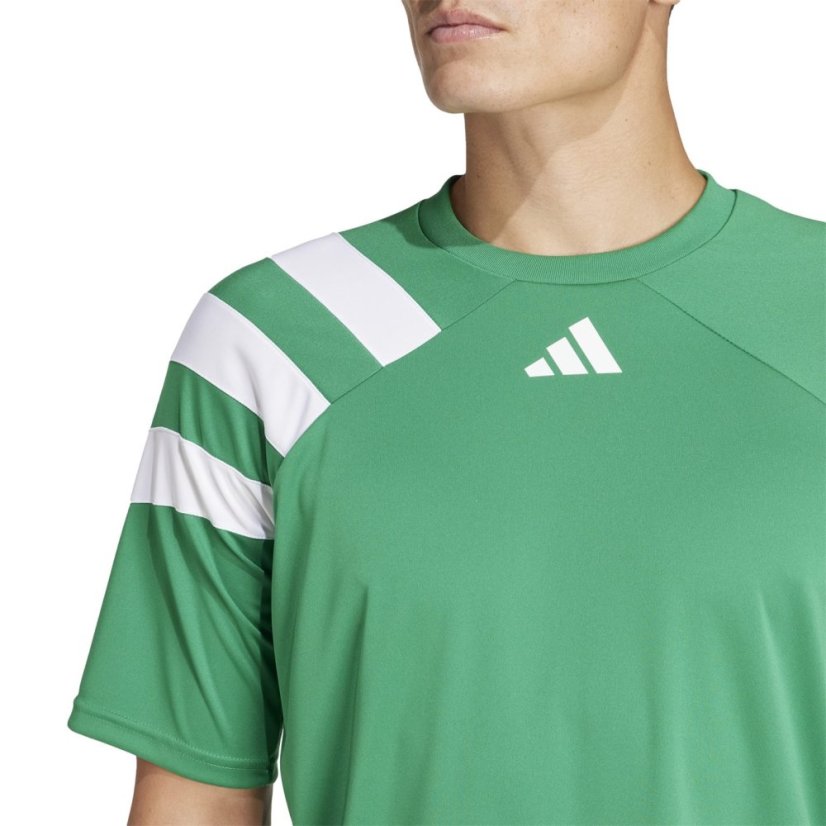 adidas Fortore 23 Football Shirt Mens Green/White