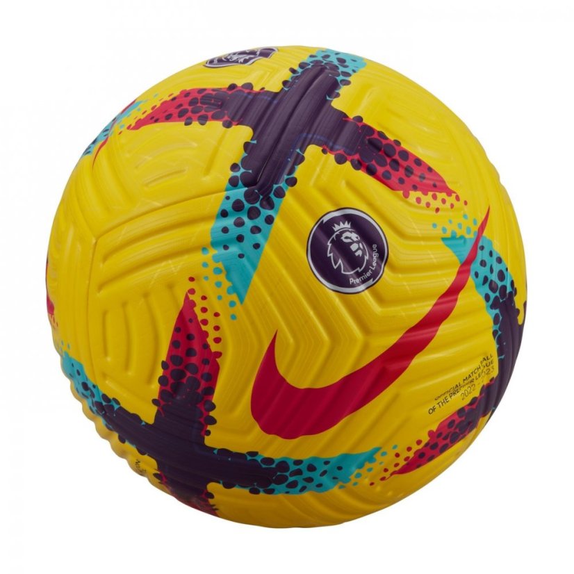 Nike Premier League Pro Flight Football EPL 2022-23 Yellow/Purple
