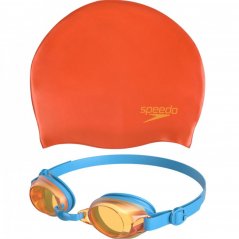 Speedo Goggle and Cap Swim Set Juniors Multi