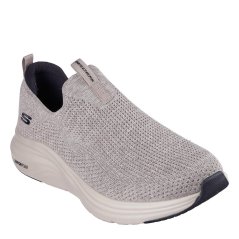 Skechers Heathered Knit Stretch Fit Slip-On Runners Unisex Kids Taupe