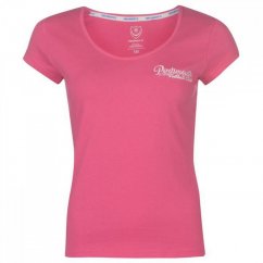 Portsmouth FC Script T Shirt Ladies Pink