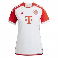 adidas FC Bayern 2023 2024 Home Jersey Womens White/Red