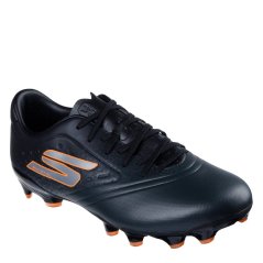 Skechers Razor Adults Academy Firm Ground Football Boots Black/Orange