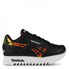 Reebok Royal Classic Jogger 3 Platform Shoes Low-Top Trainers Girls Black/White