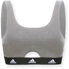 adidas Active Comfort Cotton Scoop Bralette Heather Grey
