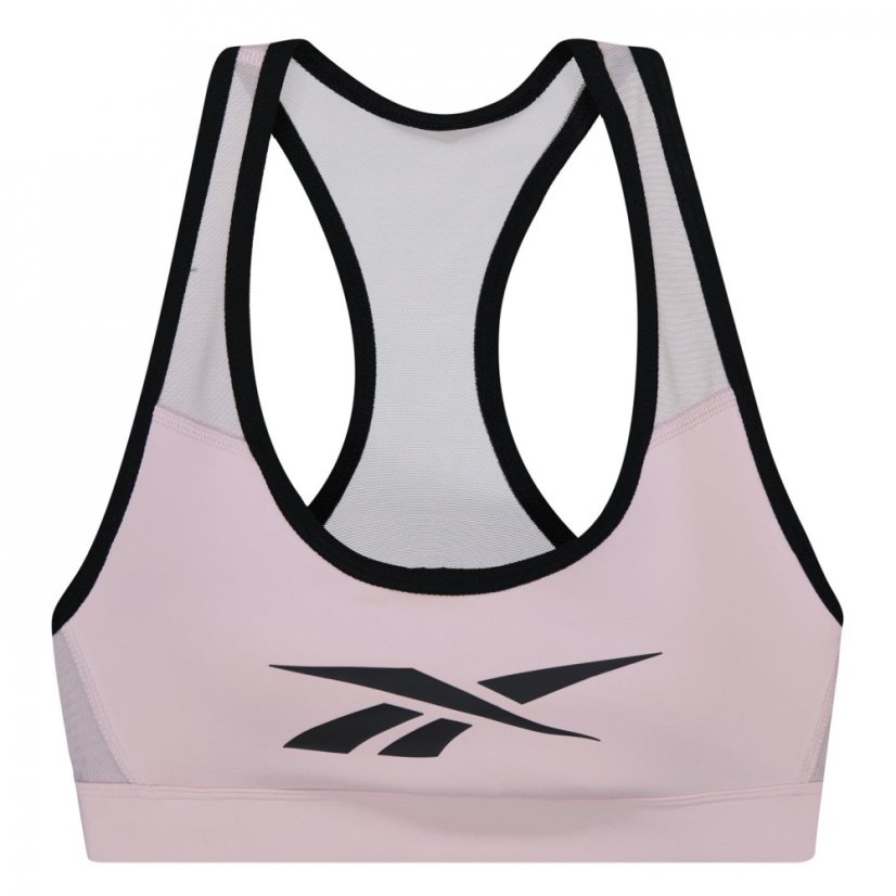 Reebok Lux Racer Vector Sports Bra Womens Medium Impact Frober