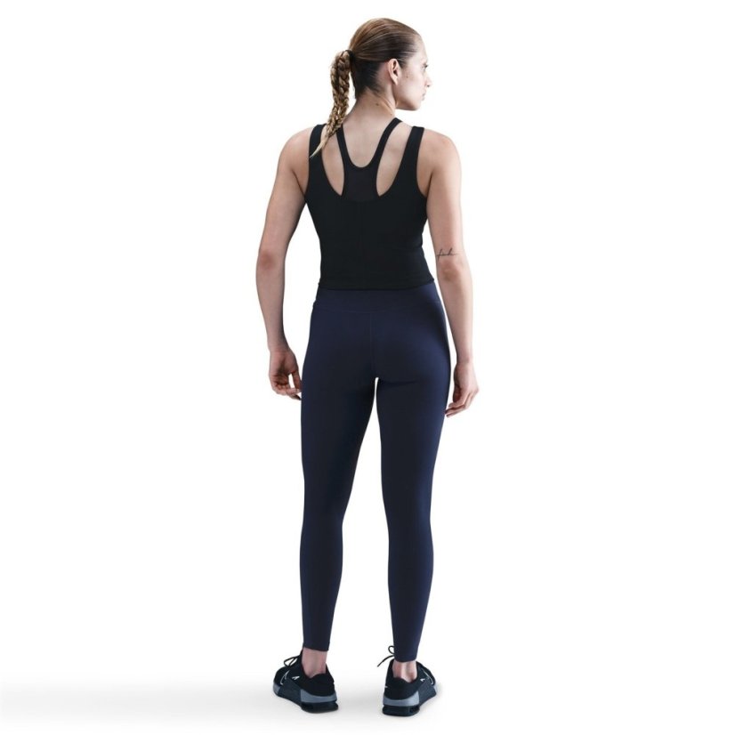 Nike One Seamless Front High-Waisted Leggings Womens Midnight Navy