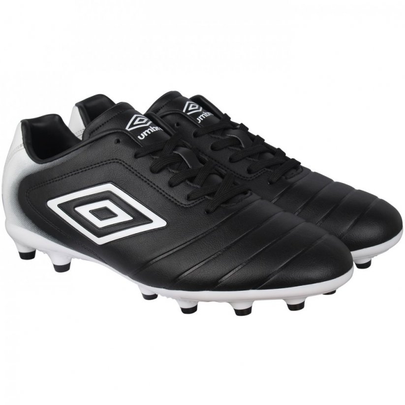 Umbro Calcio FG Football Boots Black/White