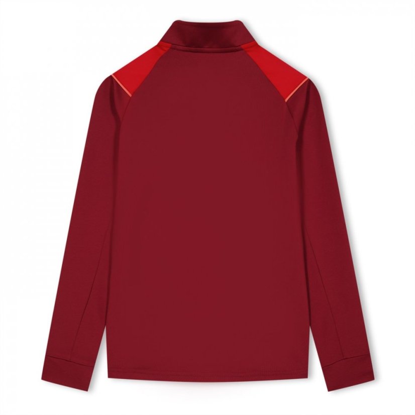 Castore Seville Quarter Zip Midlayer Top 2022 2023 Juniors Red
