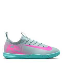 Nike Zoom Mercurial Vapor 16 Academy Juniors Indoor Football Boots Grey/Pink