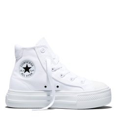 Converse Kids' Canvas High-Top Trainers White