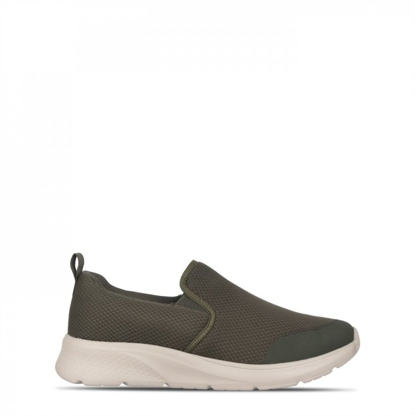 Slazenger Zeal Mens Slip On Shoes Burnt Olive