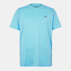 New Balance Men's Short-Sleeve Performance Gym Top Sky Blue