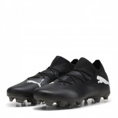 Puma Future 7 Match Rush Firm Ground Football Boots Black/White
