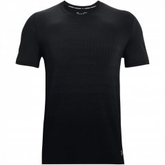UNDER ARMOUR Under Armour Seamless Luxe Short Sleeve T Shirt Mens Black/Jet Grey