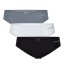 Reebok 3 Pack Womens Briefs Suki Blk/Wht/Gry