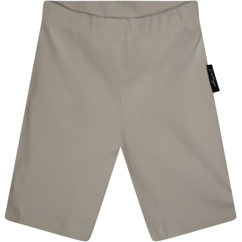 Hype Women's Fleece Jogger Shorts Beige