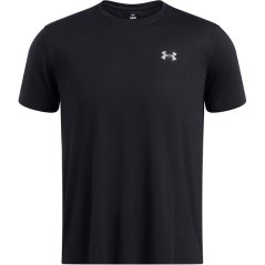 Under Armour Armour Ua Launch Camo Shortsleeve Running Top Mens Black/Reflct