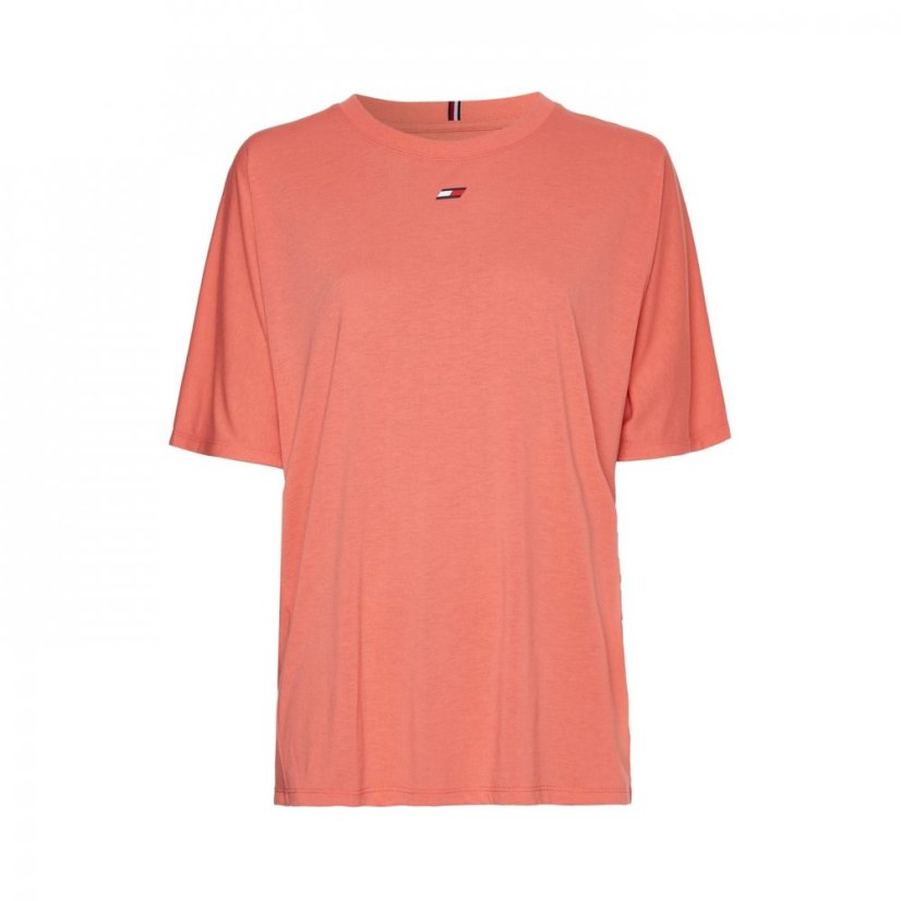 Tommy Sport Relaxed Crewneck T-shirt Crystal Coral