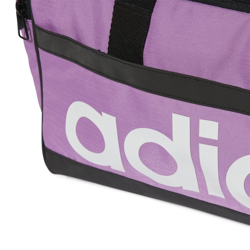 adidas Essentials Linear Duffle Bag Small Purple/White