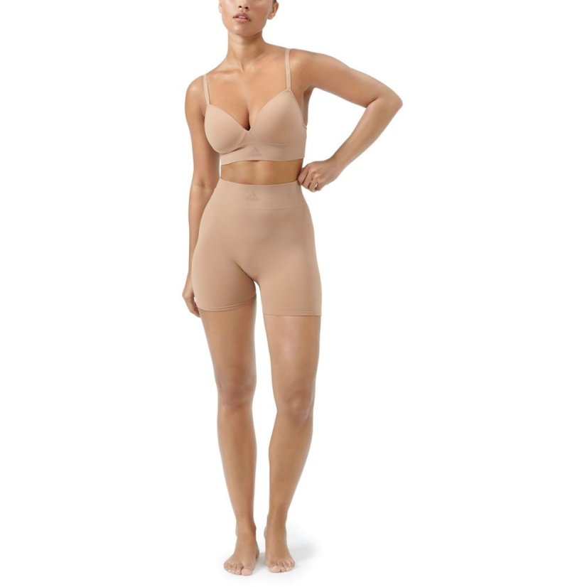 adidas Active Seamless Micro Stretch Wireless Bra Toasted Almond