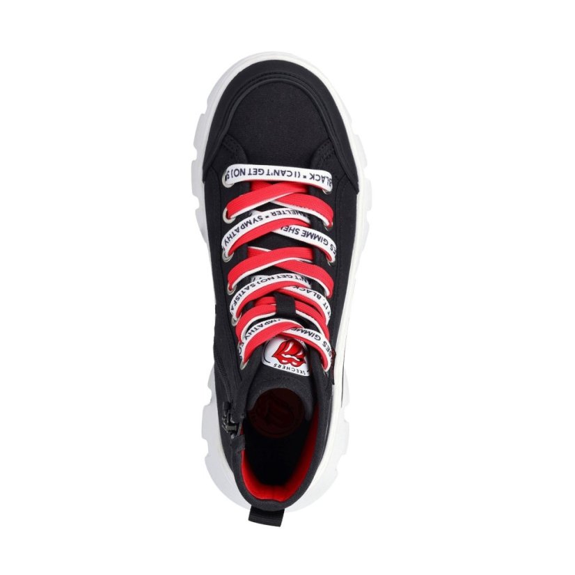 Skechers Roadies Surge High-Top Trainers Womens Black/Red