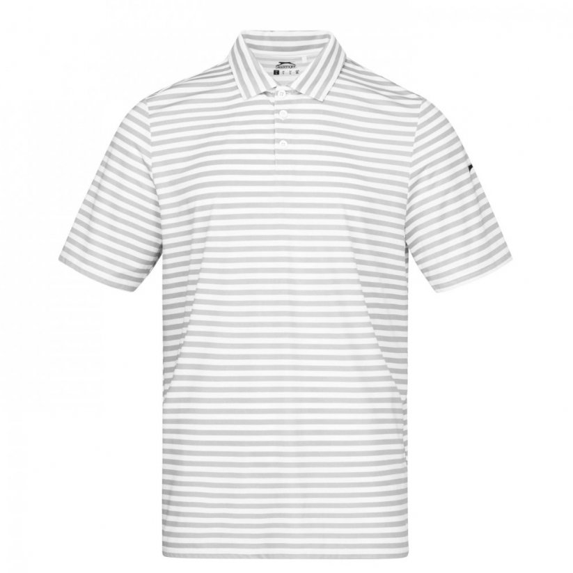 Slazenger Stripe pánské polo tričko White