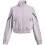 Under Armour Kids' Unstoppable Cropped Moisture-Wicking Performance Training Jacket Gray