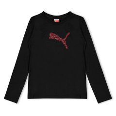 Puma Stars Ls Tee Juniors Black